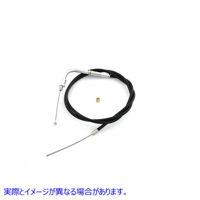 36-2474 37インチブラックスロットルケーブル 取寄せ Vツイン 37 inch Black Throttle Cable (検索用／ Barnett 101-31-30904