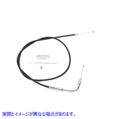 36-2476 38インチブラックスロットルケーブル 取寄せ Vツイン 38 inch Black Throttle Cable (検索用／ Barnett 101-31-30905