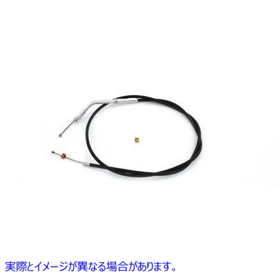 36-2501 37.375 インチ ブラック スロットル ケーブル 取寄せ Vツイン 37.375 inch Black Throttle Cable (検索用／56306-90 Bar