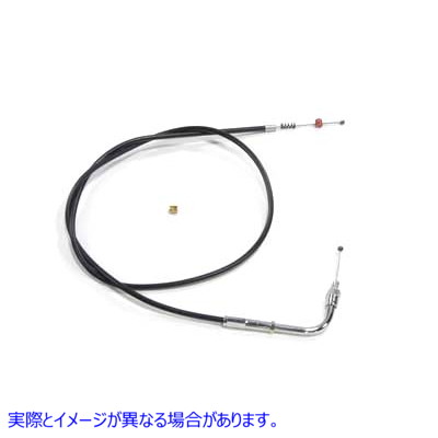 36-2547 37.75 インチ ブラック アイドル ケーブル 取寄せ Vツイン 37.75 inch Black Idle Cable (検索用／56342-88 Barnett 101