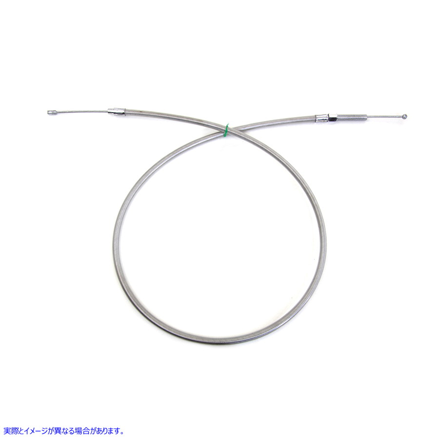 36-8049 52.56インチ編組ステンレススチールクラッチケーブル 取寄せ Vツイン 52.56 inch Braided Stainless Steel Clutch Cable