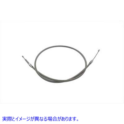 36-8051 63.69インチ編組ステンレススチールクラッチケーブル 取寄せ Vツイン 63.69 inch Braided Stainless Steel Clutch Cable