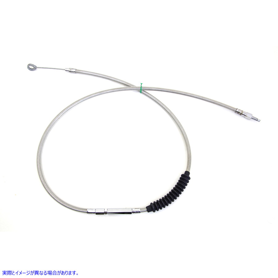 36-8060 60.69インチ編組ステンレススチールクラッチケーブル 取寄せ Vツイン 60.69 inch Braided Stainless Steel Clutch Cable