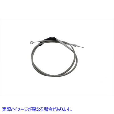 36-8067 72.69インチ編組ステンレススチールクラッチケーブル 取寄せ Vツイン 72.69 inch Braided Stainless Steel Clutch Cable