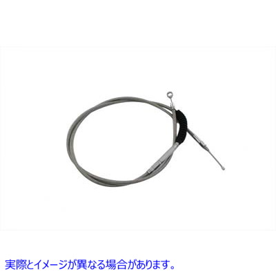 36-8070 78.69インチ編組ステンレススチールクラッチケーブル 取寄せ Vツイン 78.69 inch Braided Stainless Steel Clutch Cable