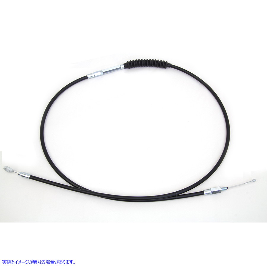 36-8096 72.8インチ ブラックビニールクラッチケーブル 取寄せ Vツイン 72.8 inch Black Vinyl Clutch Cable (検索用／