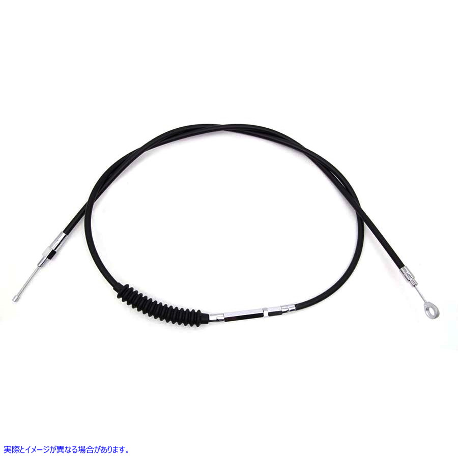 36-8098 72.69インチ ブラックビニールクラッチケーブル 取寄せ Vツイン 72.69 inch Black Vinyl Clutch Cable (検索用／