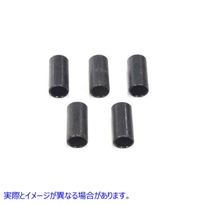 37-0431 ブラックスペーサー 1/2 インチ x 5/8 インチ x 1-1/4 インチ 取寄せ Vツイン Black Spacers 1/2 inch x 5/8 inch x 1-1