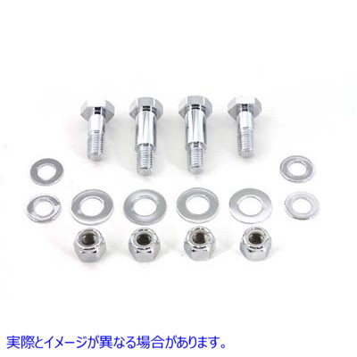 37-0476 ショックボルトセット クローム 取寄せ Vツイン Shock Bolt Set Chrome (検索用／
