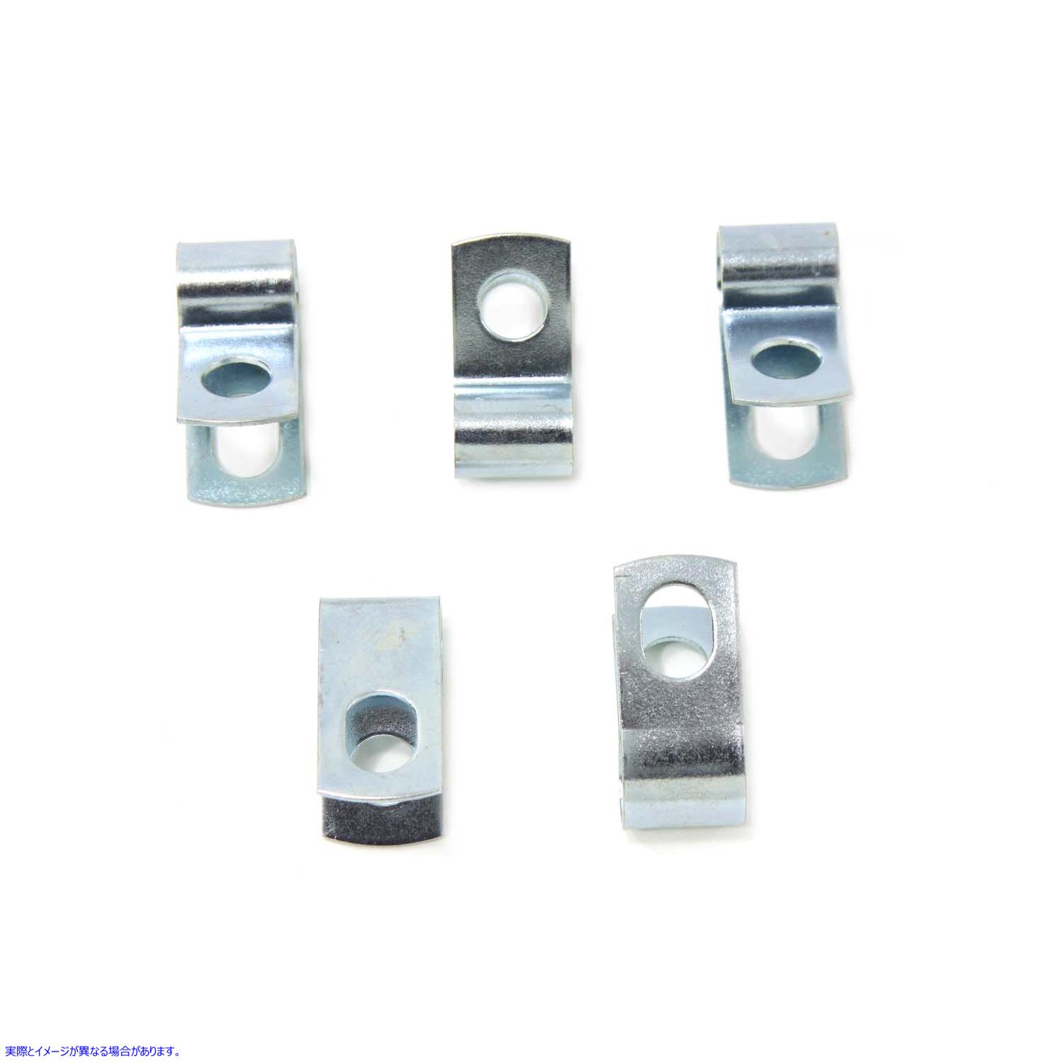 37-0589 亜鉛スピードメーターケーブルクランプ Zinc Speedometer Cable Clamps 取寄せ Vツイン (検索用／67074-57