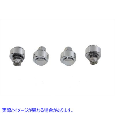 37-0977 エキゾーストボルトとスペーサーキット クローム 取寄せ Vツイン Exhaust Bolt and Spacer Kit Chrome (検索用／