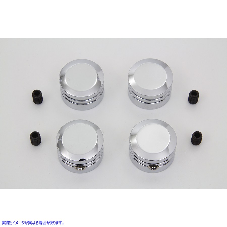 37-1209 ヘッドボルトカバーセット クローム 取寄せ Vツイン Head Bolt Cover Set Chrome (検索用／