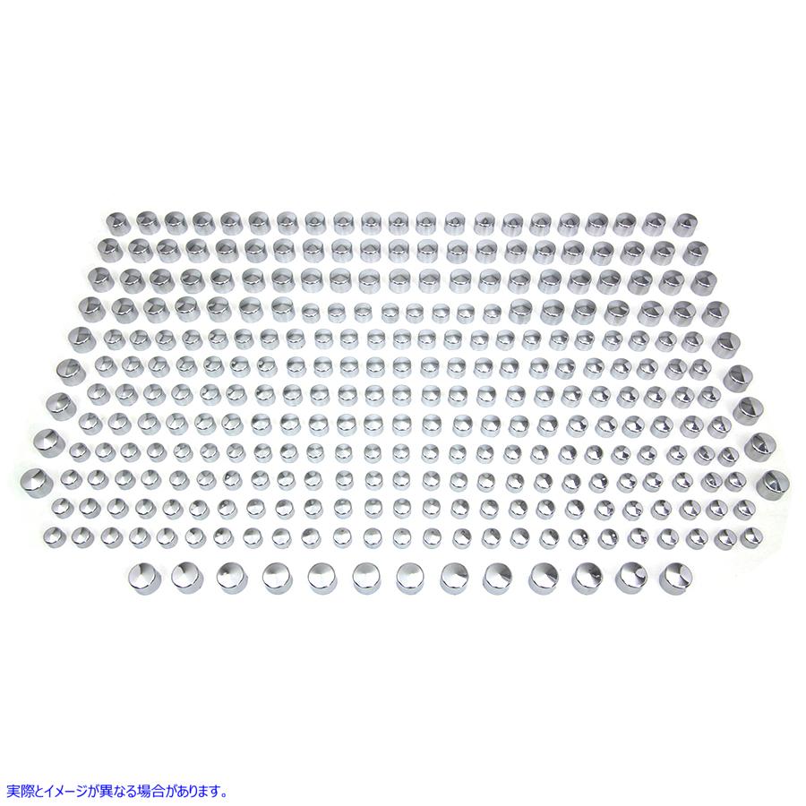 37-1505 ワイアット ガトリング クローム キャップ アソート 取寄せ Vツイン Wyatt Gatling Chrome Cap Assortment (検索用／