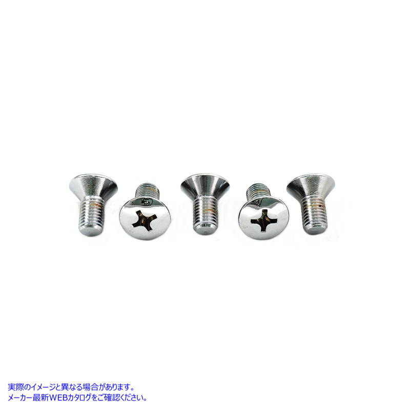 37-2096 クローム+プラスネジ 取寄せ Vツイン Phillips Head Chrome Screws (検索用／33822-36