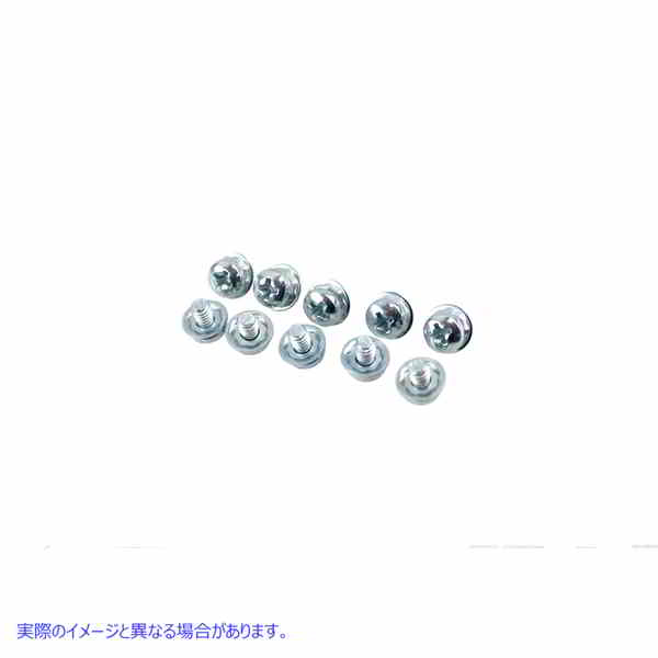 37-6710 バネ座金付なべ小ねじ 鋼 取寄せ Vツイン Panhead Screw with Spring Lock Washer Steel (検索用／