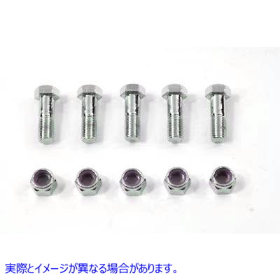 37-8131 クロームスプロケットボルトセット 取寄せ Vツイン Chrome Sprocket Bolt Set (検索用／41197-73