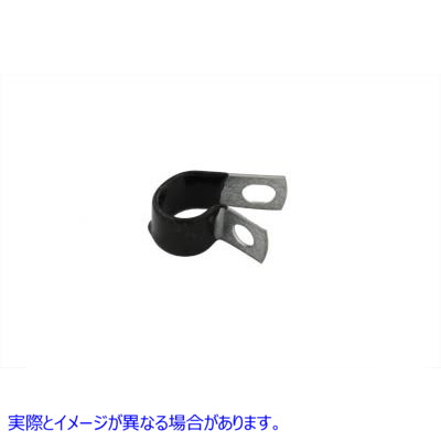 37-8132 ビニールコーティングされた1/2インチケーブルクランプ 取寄せ Vツイン Vinyl Coated 1/2 inch Cable Clamp (検索用／