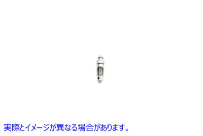 37-8264 キャリパー ブリーダー スクリュー クローム 取寄せ Vツイン Caliper Bleeder Screw Chrome (検索用／41749-58