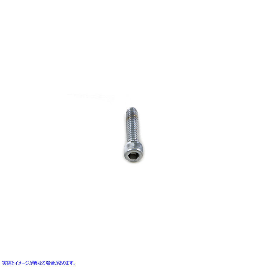 37-8303 アレン ソケット キャップ ボルト ローレット クローム 1/4 インチ X 1 インチ 取寄せ Vツイン Allen Socket Cap Bolt K