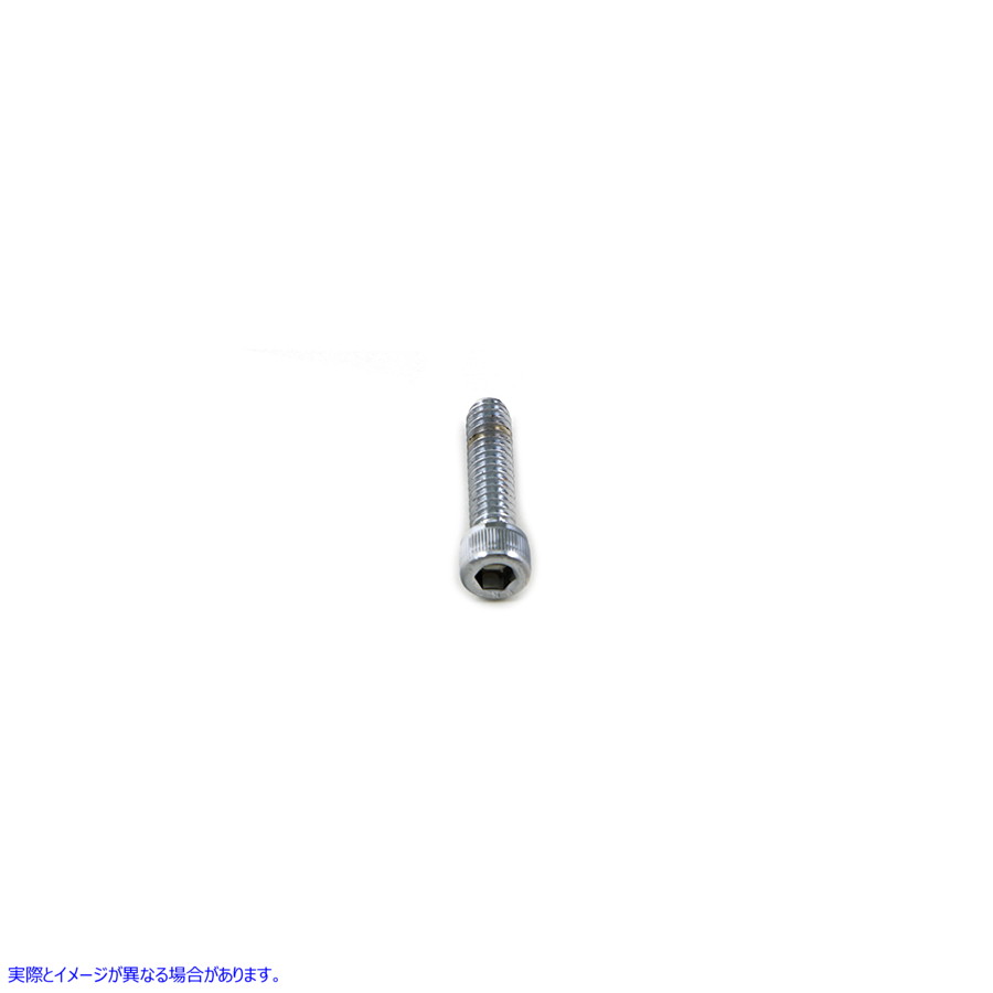 37-8303T アレン ソケット キャップ ボルト ローレット クローム 1/4 インチ x 1 インチ 取寄せ Vツイン Allen Socket Cap Bolt