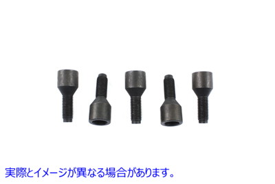 37-8675 レプリカ ブレーキ ドラム ラグ スクリュー セット パーカーライズド 取寄せ Vツイン Replica Brake Drum Lug Screw Set