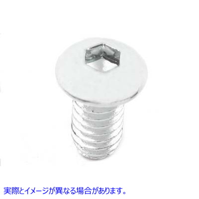 37-8725 六角ボタン頭ネジ クローム 1/4 インチ X 1/2 インチ 取寄せ Vツイン Allen Button Head Screws Chrome 1/4 inch X 1/2