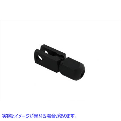 37-8773 ロアブレーキケーブルクランプ ブラック 取寄せ Vツイン Lower Brake Cable Clamp Black (検索用／45172-28