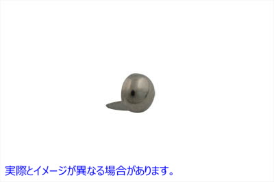 37-8843 3/8 インチ ラウンド サドルバッグ スポット ニッケル 取寄せ Vツイン 3/8 inch Round Saddlebag Spot Nickel (検索用／