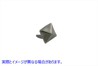 37-8844 3/8 インチ ピラミッド サドルバッグ スポット ブライト ニッケル 取寄せ Vツイン 3/8 inch Pyramid Saddlebag Spots Br