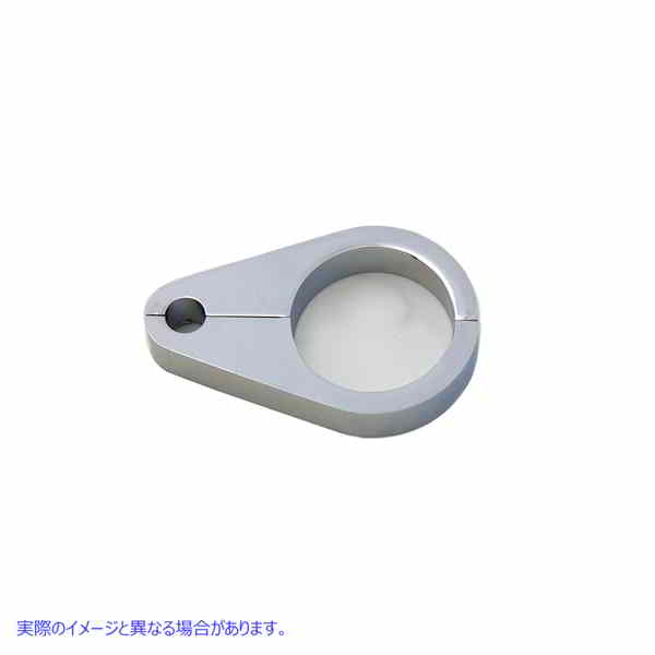 37-8914 39mm スピードメーター ケーブル クランプ クローム 取寄せ Vツイン 39mm Speedometer Cable Clamp Chrome (検索用／