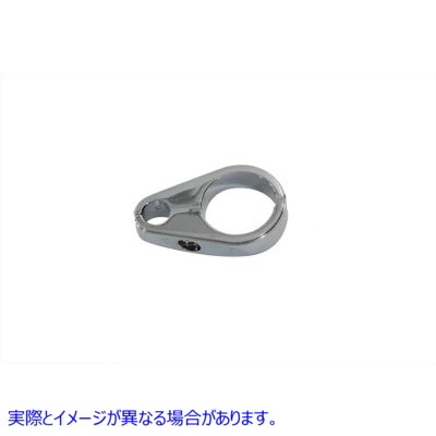 37-8915 クローム クラッチ ケーブル クランプ 1-1/8 インチ 取寄せ Vツイン Chrome Clutch Cable Clamp 1-1/8 inch (検索用／