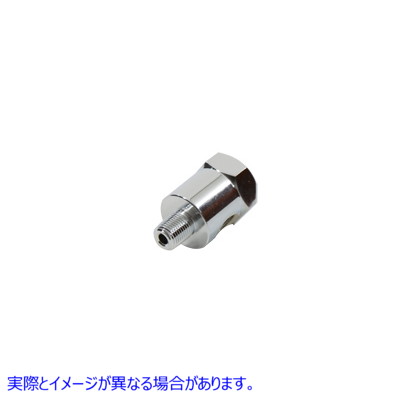 37-8964 油圧計継手 クローム 取寄せ Vツイン Oil Pressure Gauge Fitting Chrome (検索用／