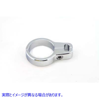 37-8976 クローム ケーブル クランプ 1-1/4 インチ 取寄せ Vツイン Chrome Cable Clamp 1-1/4 inch (検索用／