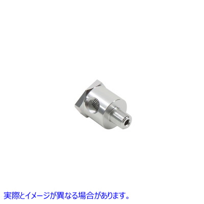 37-9008 油圧計スイッチ継手 アルミ 取寄せ Vツイン Oil Pressure Gauge Switch Fitting Aluminum (検索用／
