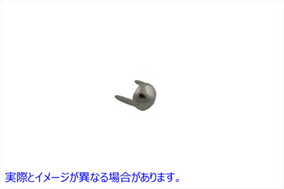 37-9040 1/4 インチ ポインテッド サドルバッグ スポット ニッケル 取寄せ Vツイン 1/4 inch Pointed Saddlebag Spots Nickel (