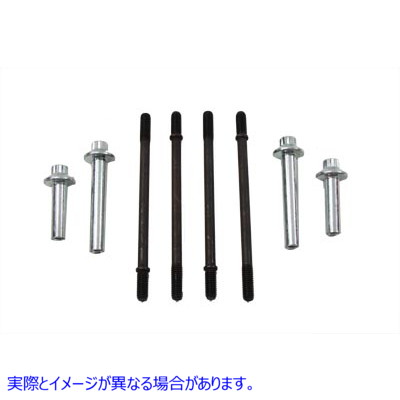 37-9322 クロームヘッドボルト付きシリンダーハードウェアキット 取寄せ Vツイン Cylinder Hardware Kit with Chrome Headbolts