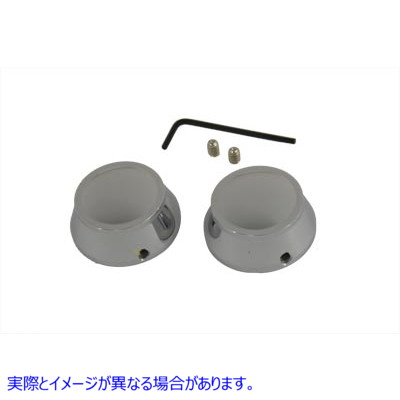 37-9522 スイングアーム ピボット カバー セット クローム 取寄せ Vツイン Swingarm Pivot Cover Set Chrome (検索用／43556-04