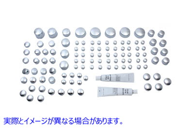 37-9537 ワイアット ガトリング クローム ボルト キャップ 105 ピース カバー キット 取寄せ Vツイン Wyatt Gatling Chrome Bolt