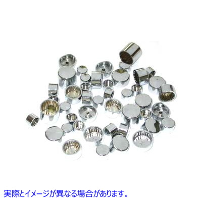 37-9539 ワイアット ガトリング クローム ボルト キャップ 126 ピース カバー キット 取寄せ Vツイン Wyatt Gatling Chrome Bolt