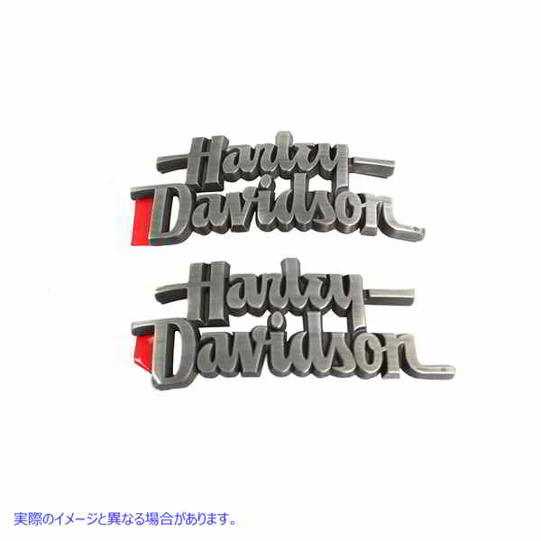 38-0016 ファクトリースタイルタンクエンブレムセット 取寄せ Vツイン Factory Style Tank Emblem Set (検索用／61400098 614000