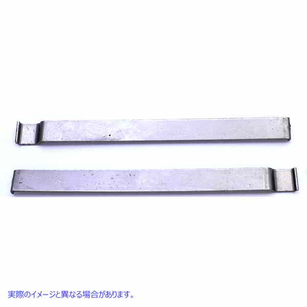 38-0108 ガソリンタンクエンブレム用マウントストリップ ロースチール 取寄せ Vツイン Mount Strips for Gas Tank Emblems Raw S