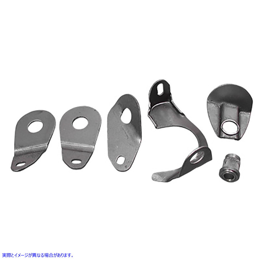 38-0226 ガソリンタンクマウントタブキット 取寄せ Vツイン Gas Tank Mount Tab Kit (検索用／