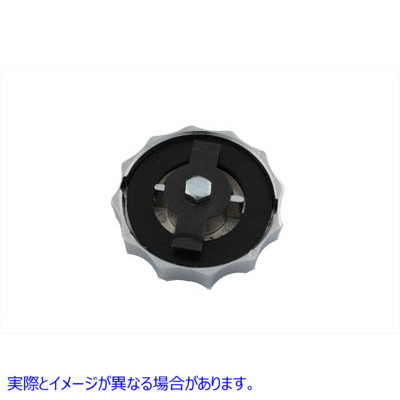 38-0304 スカラップスタイルガスキャップベント付き 取寄せ Vツイン Scallop Style Gas Cap Vented (検索用／
