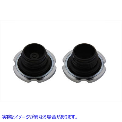 38-0392 ビレット ガス キャップ セット ベント付きおよびベントなし 取寄せ Vツイン Billet Gas Cap Set Vented and Non-Vented