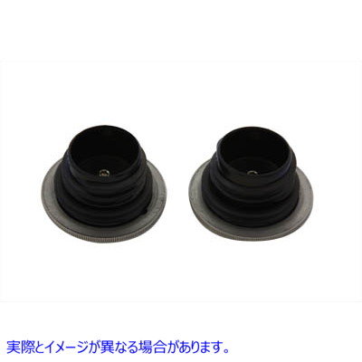 38-0394 薄型ガスキャップセット ベント付きおよびベントなし 取寄せ Vツイン Low Profile Gas Cap Set Vented and Non-Vented (