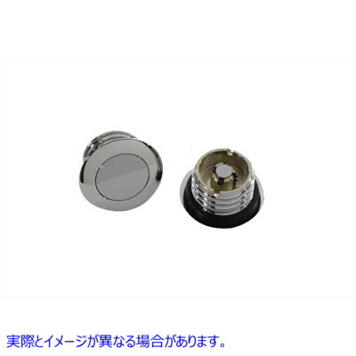 38-0401 スムーススタイルガスキャップセット 取寄せ Vツイン Smooth Style Gas Cap Set (検索用／