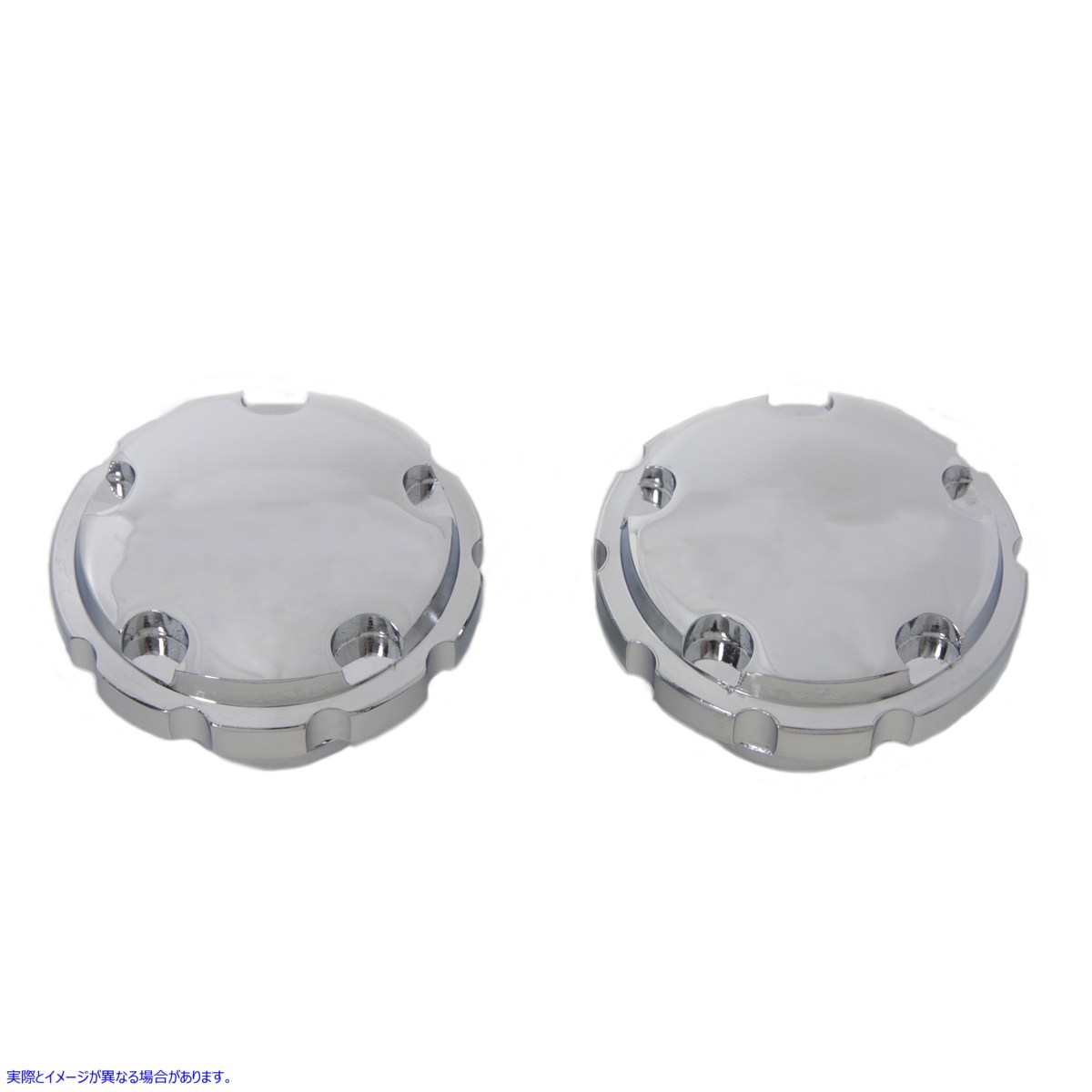 38-0447 クロム テクノ スタイルのベント付きおよびベントなしガス キャップ セット 取寄せ Vツイン Chrome Techno Style Vented