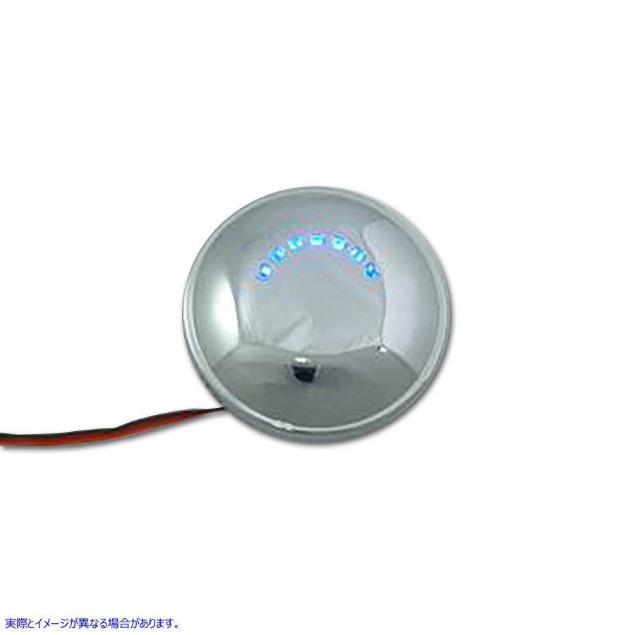 38-0506 クロームLED残量計 取寄せ Vツイン Chrome LED Fuel Gauge (検索用／