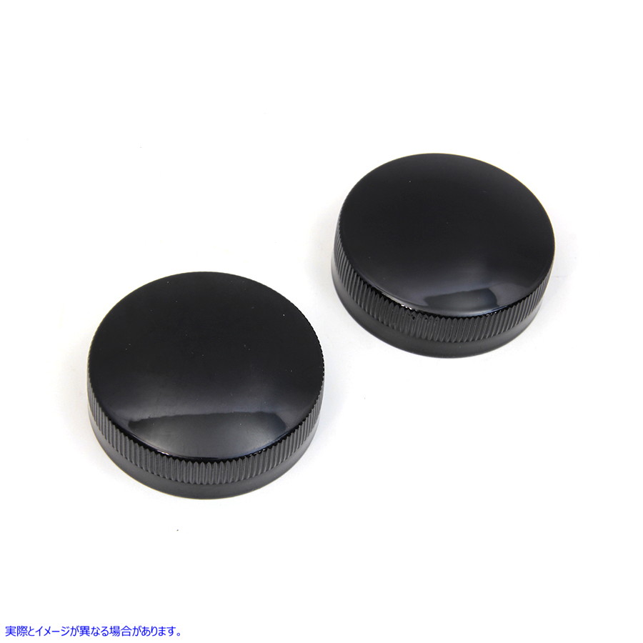 38-0607 レプリカ イートン スタイル ガス キャップ セット ベント ブラック 取寄せ Vツイン Replica Eaton Style Gas Cap Set V
