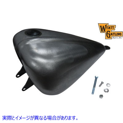 38-0638 ワイアット ガトリング ボブド 2.3 ガロン ガソリン タンク 取寄せ Vツイン Wyatt Gatling Bobbed 2.3 Gallon Gas Tank